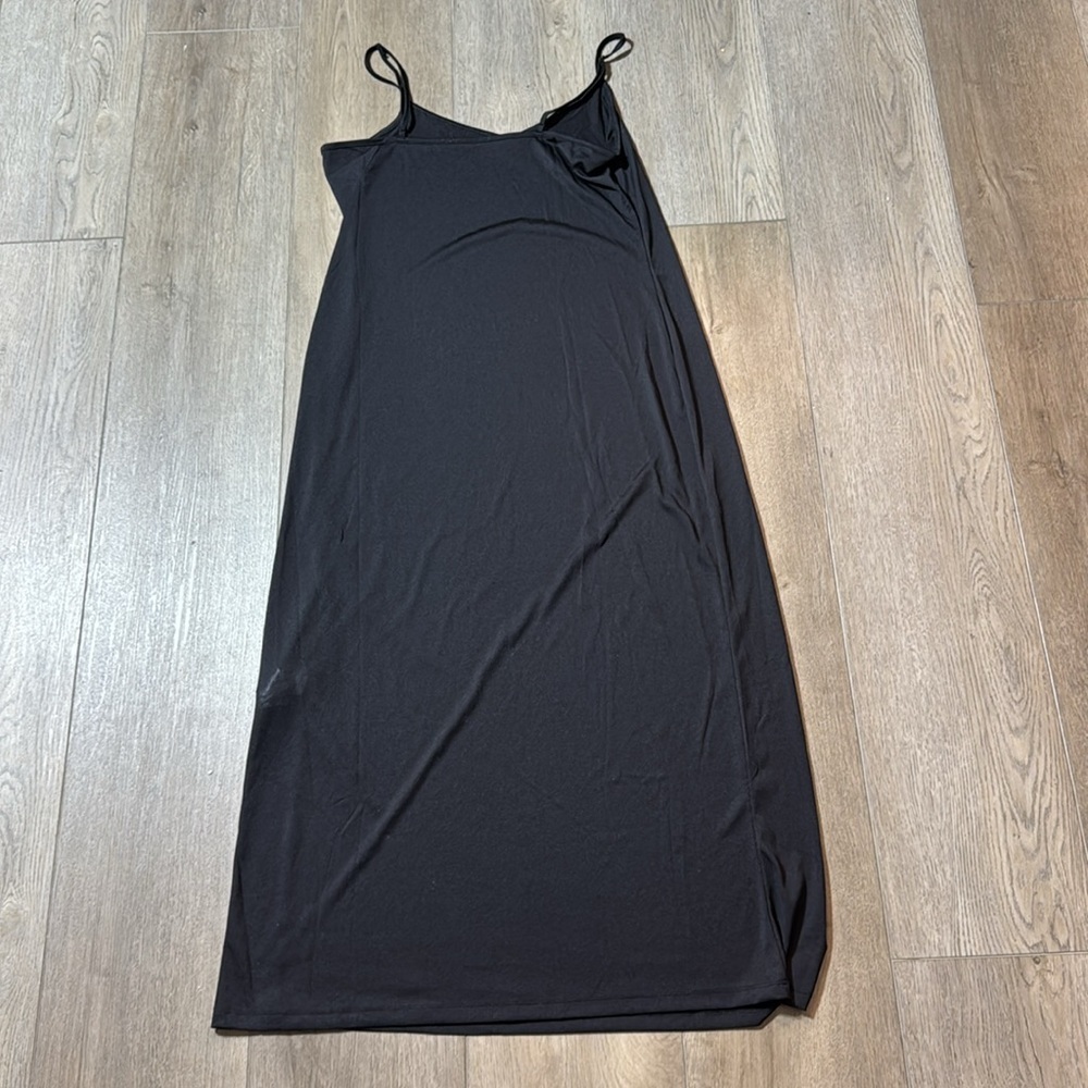 NWT! Banana Republic Ivory & Black Plaid Mesh Long-Sleeve Maxi Dress 🕯️ - Picture 8 of 9